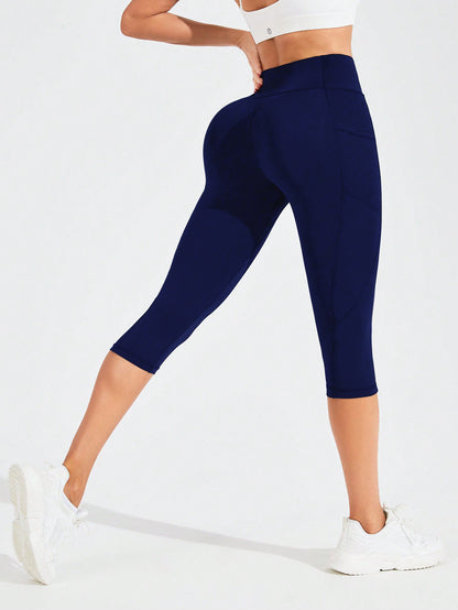 Womens Elastic Yoga Running Shorts
