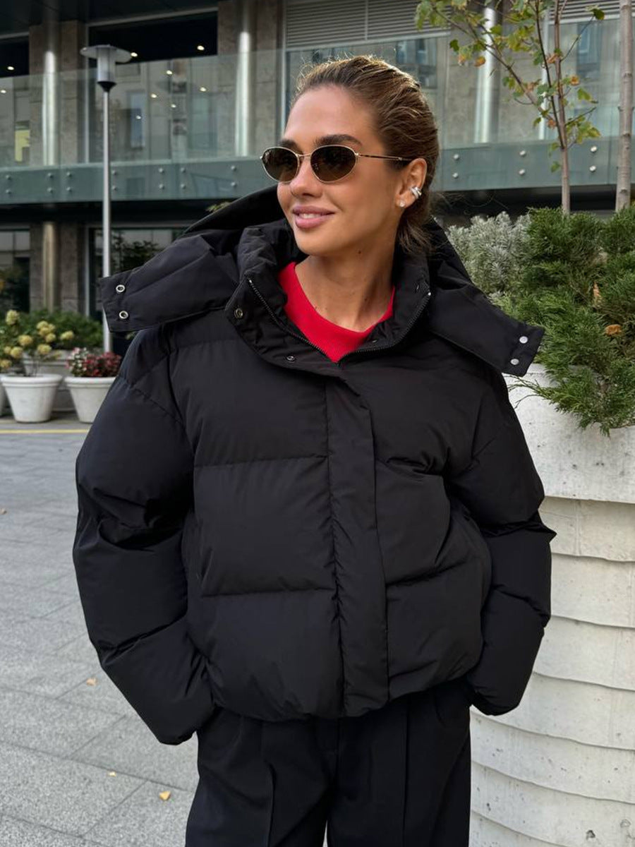 Womens Hooded Cotton Jacket