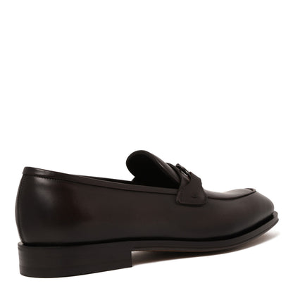 Ferragamo Elegant 100% Leather Flat Shoes for Men
