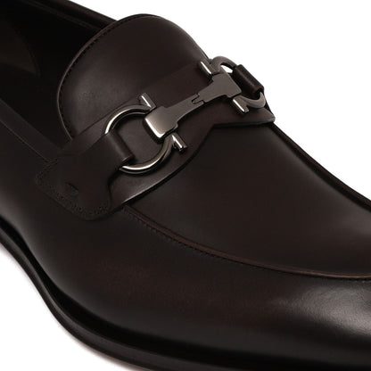 Ferragamo Elegant 100% Leather Flat Shoes for Men