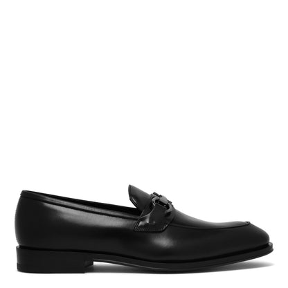Ferragamo 100% Leather Moccasin Flat Shoes for Men