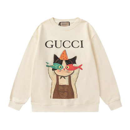 GUCCI Beige Cotton Jersey Sweatshirt New &amp; Authentic