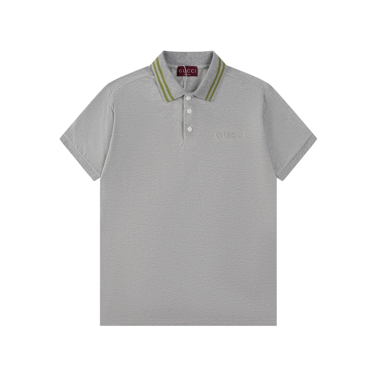 Gucci Luxury T-shirt with Collar Grey - Premium Cotton Comfort