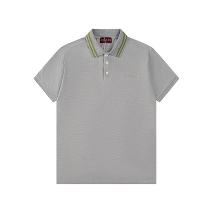 Gucci Luxury T-shirt with Collar Grey - Premium Cotton Comfort
