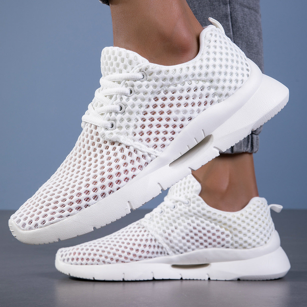 Fly-Knit Mesh Sports Shoes