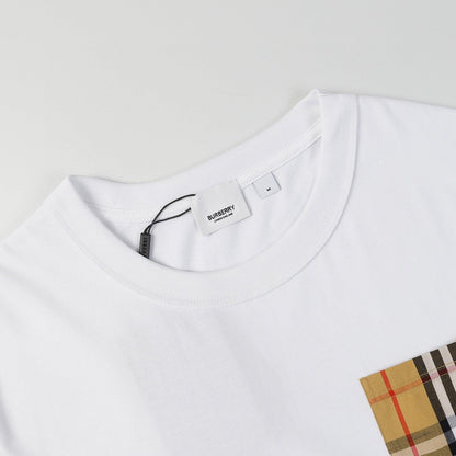 Burberry White Cotton T-Shirt | Classic Crew Neck – Effortless Style