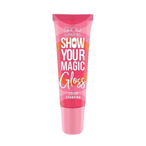Show By Pastel Magic Gloss pH Lip Gloss: Personalized Pink Tint, Cruelty-Free, Vegan, &amp; Moisturizing Wet Look for Luscious Lips
