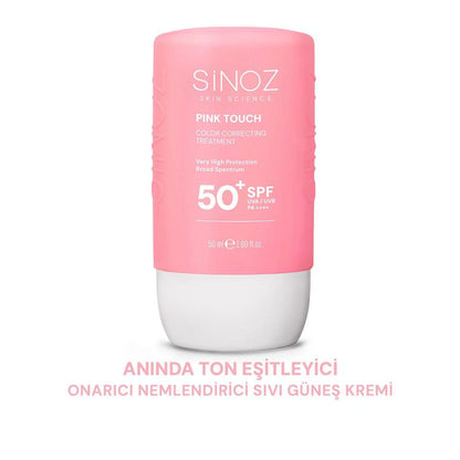 Sinoz Pink Touch Tone-Evening Pink Sunscreen SPF50+ 50ml
