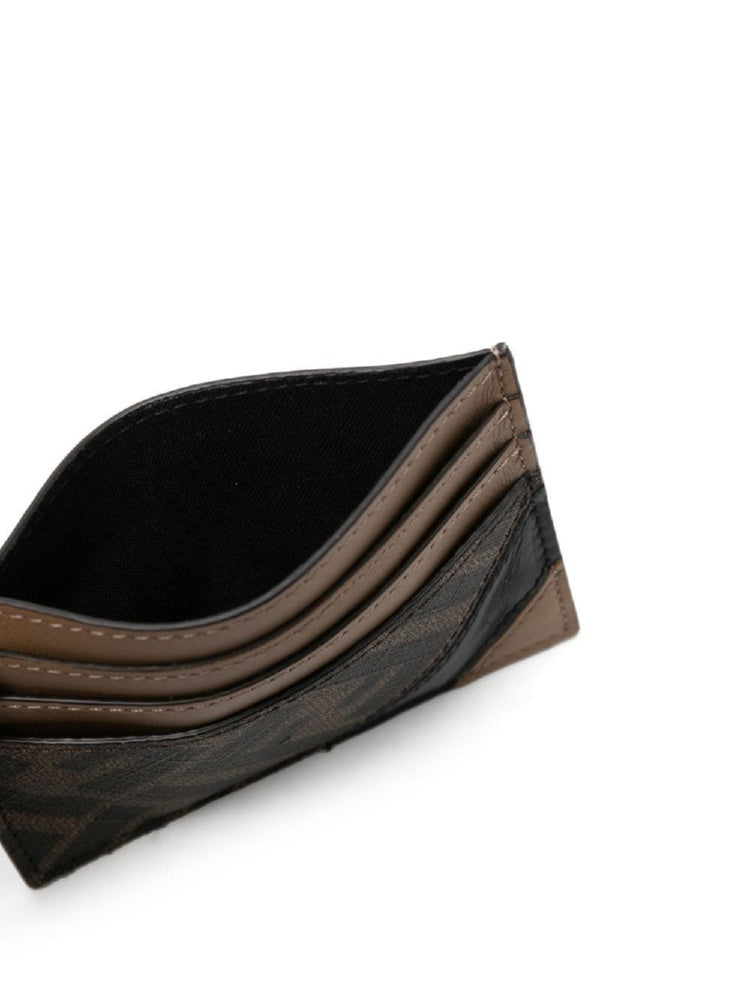 FENDI Coated Canvas Mini Card Holder - 10x8 cm