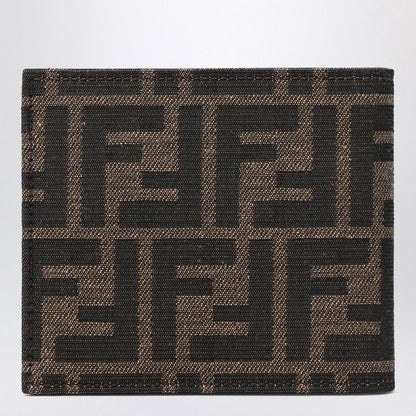 FENDI Jacquard Leather Bifold Wallet - Men&