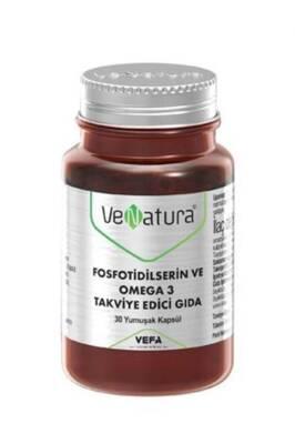 VeNatura Fosfotidilserin Omega 3 Supplement: Boost Brain Health, Memory &amp; Support Heart Health - 30 Soft Capsules