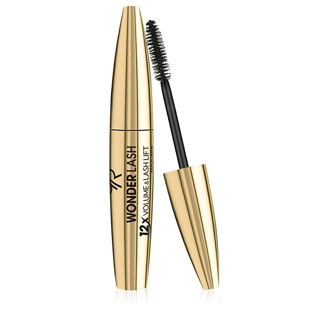 Golden Rose Wonder Lash Mascara 12X Volume &amp; Lash Lift - Volumizing &amp; Lengthening Mascara for Dramatic Eye Makeup