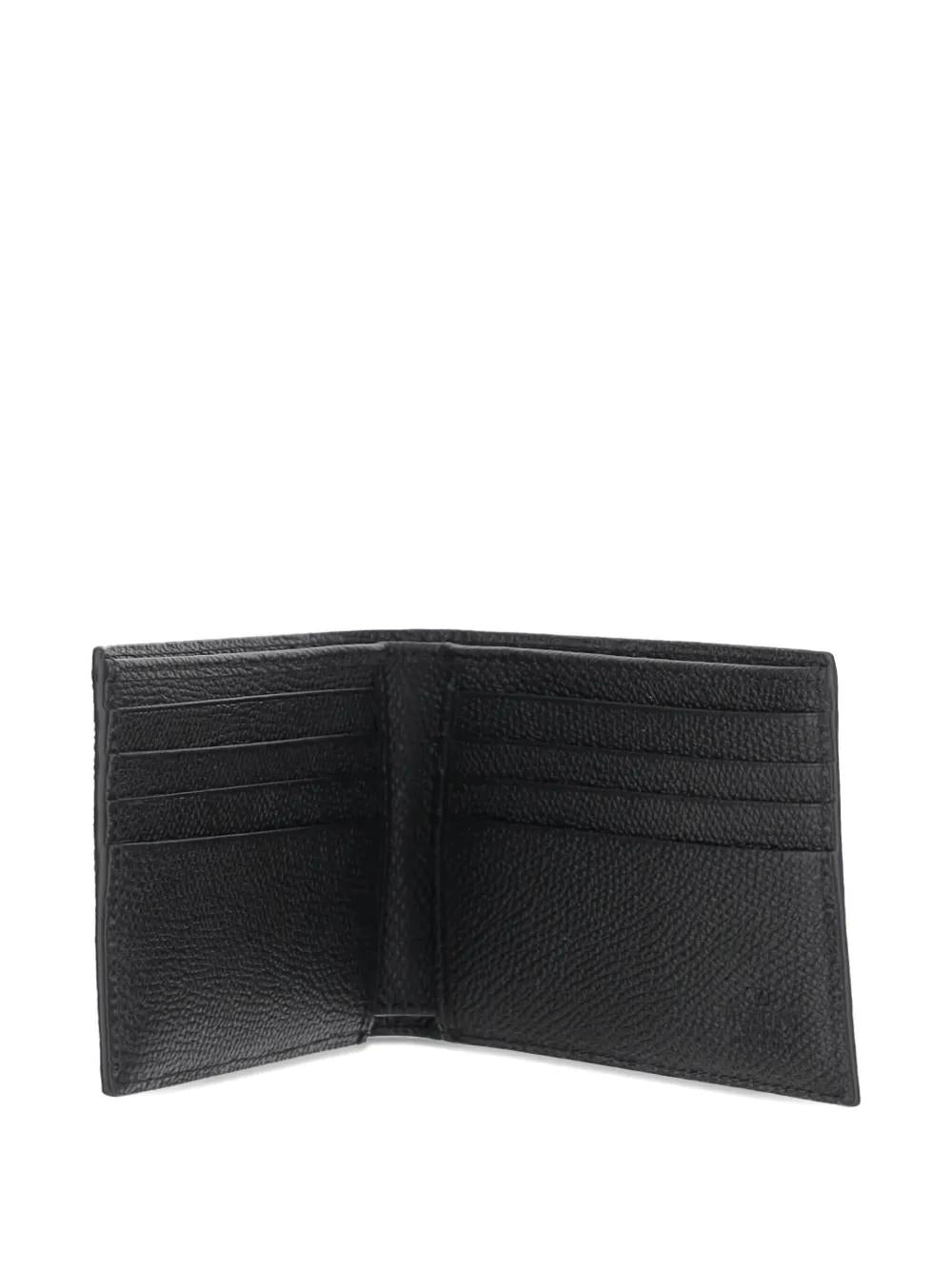 VALENTINO Pebble Leather Vlogo Mini Wallet