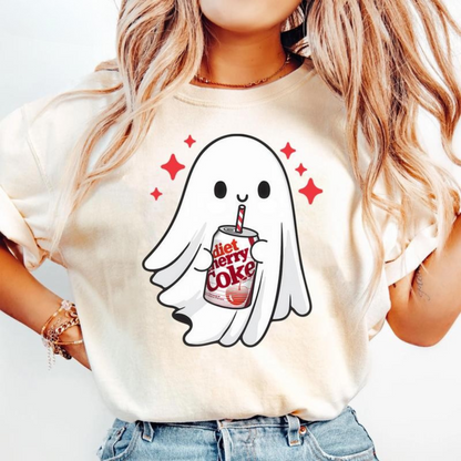 Spooky Ghost Halloween T-Shirt – Funny Skeleton Graphic Tee