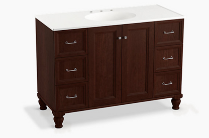 Kohler Damask®48 bathroom vanity cabinet