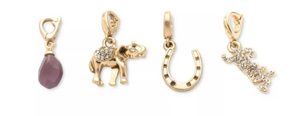 Lonna &amp; Lilly Gold-Tone 4-PC. Set Pave &amp; Stone Luck-Motif Charms – Multi