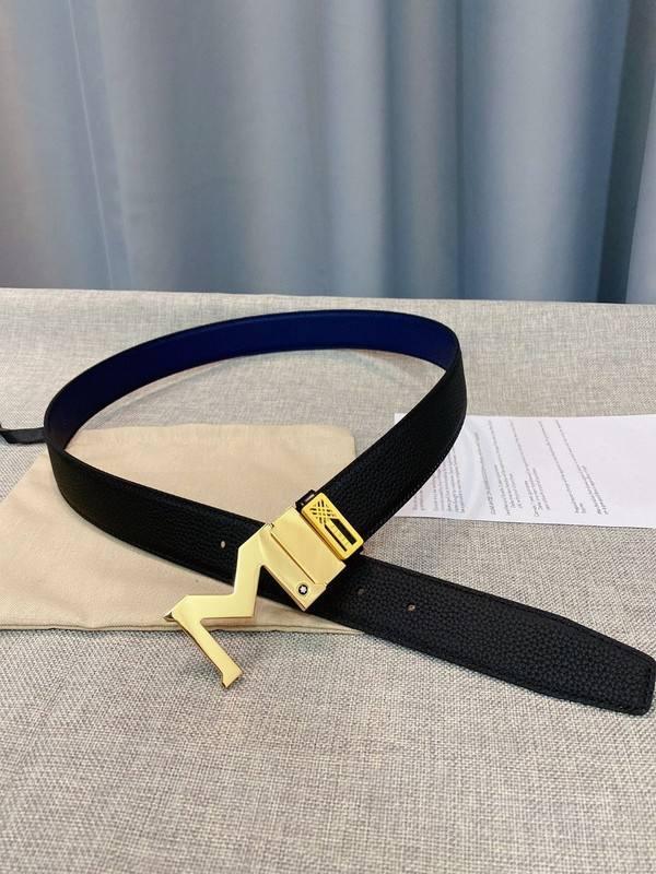 Montblanc M Buckle Reversible Leather Belt &