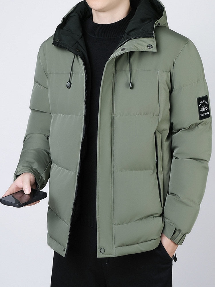 Mens Windproof Thermal Winter Jacket