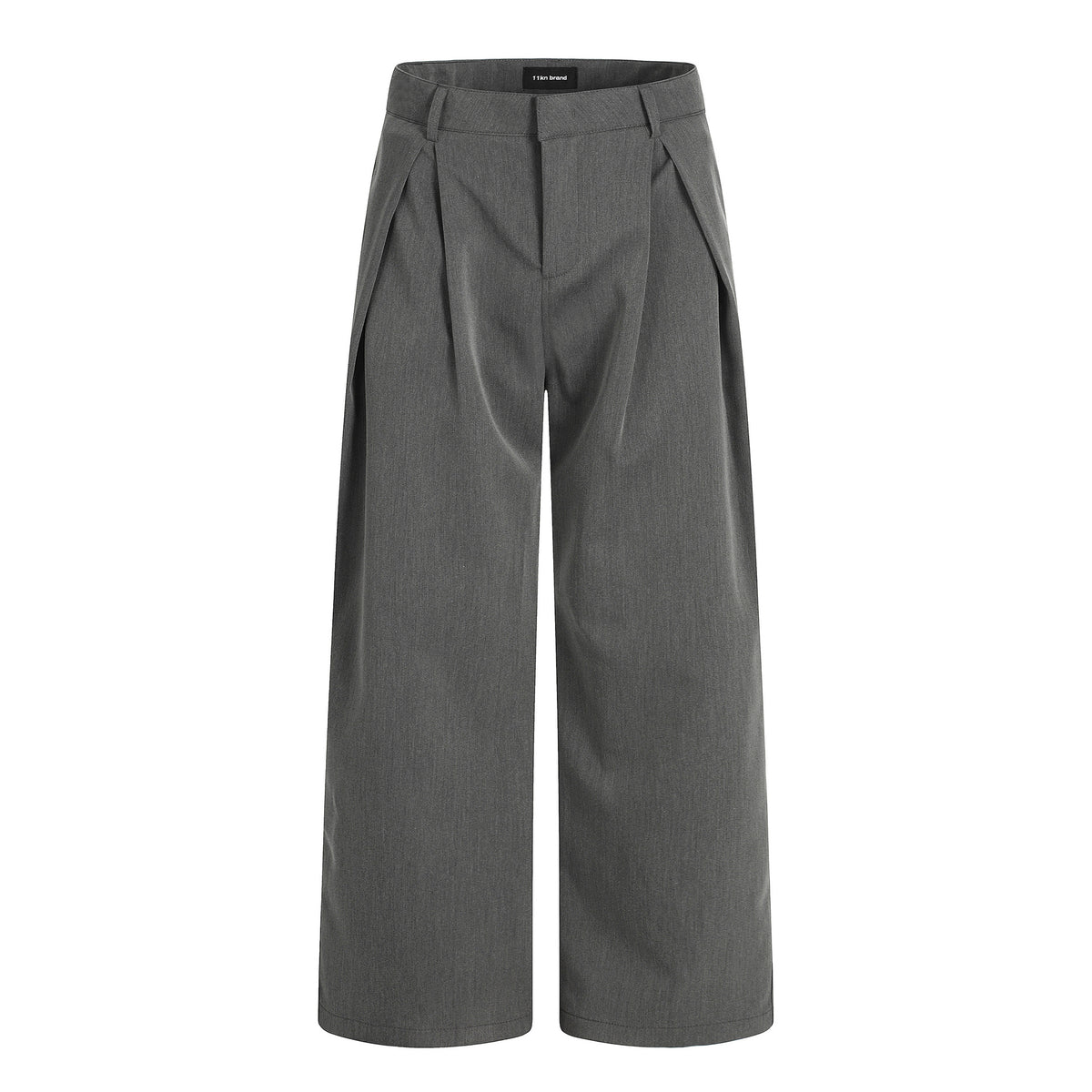 Wide-leg casual trousers