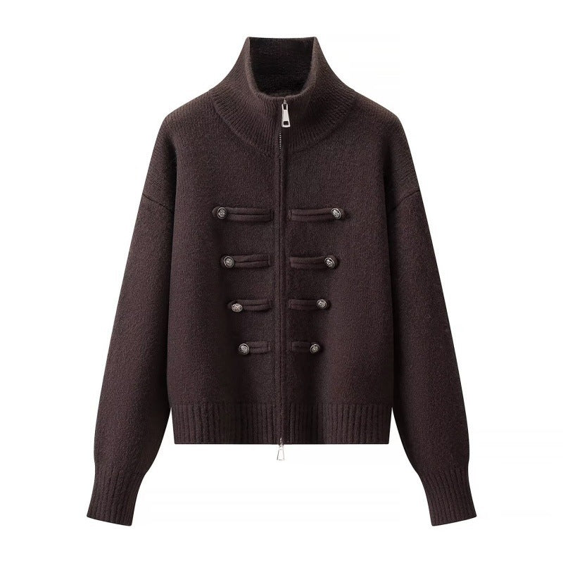 Womens Knitted Open Front Cardigan