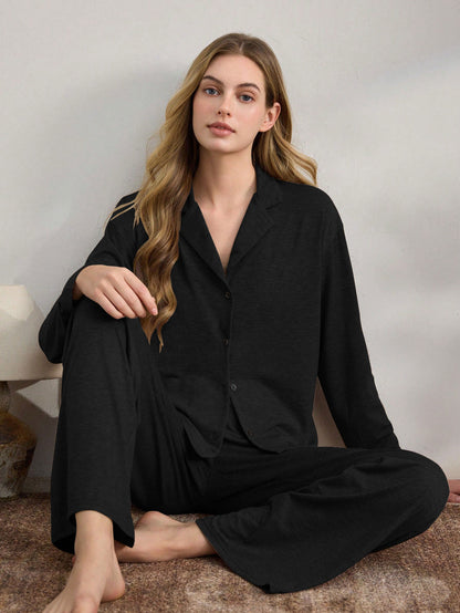 Womens Long Sleeve Pajama Set
