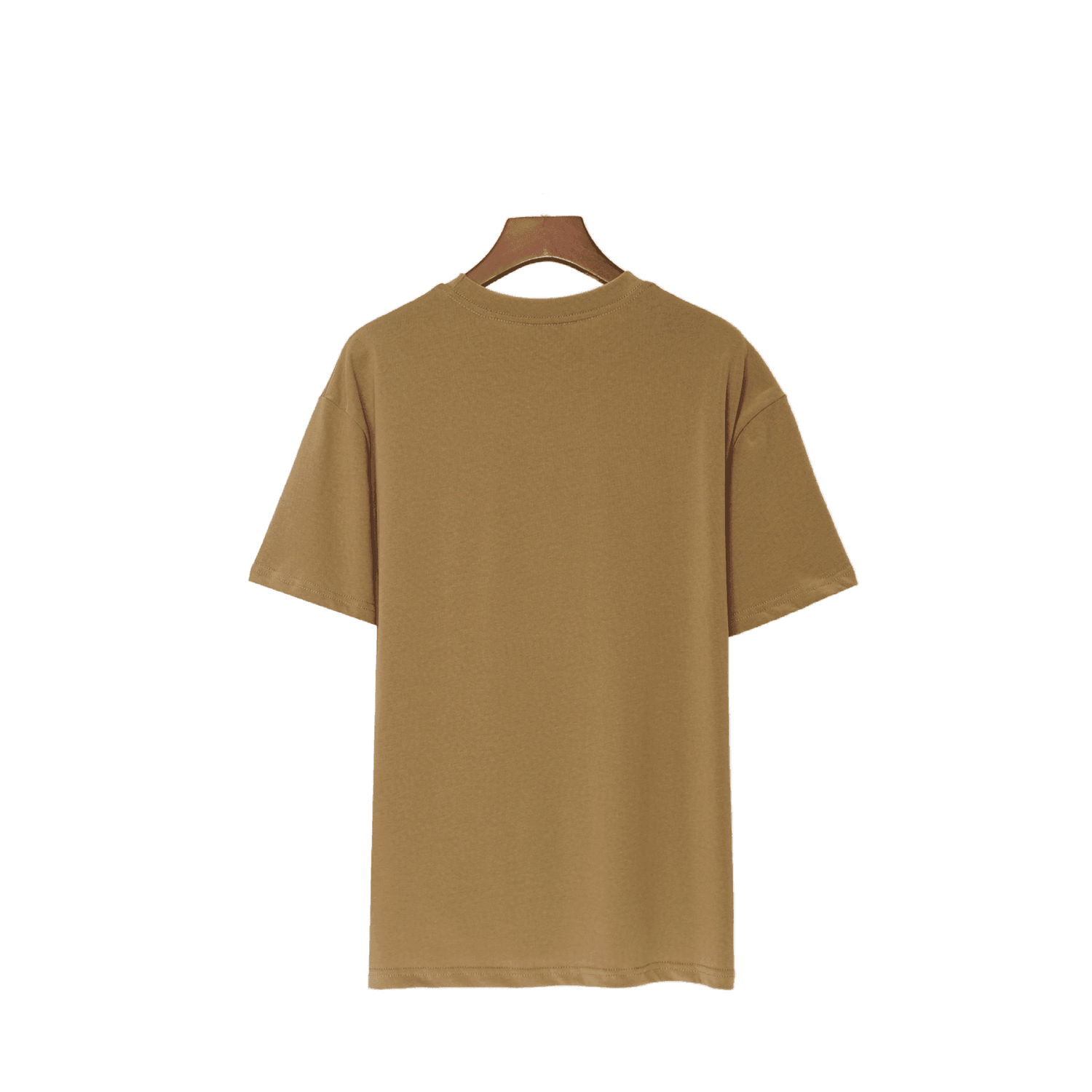 Burberry Collarless T-Shirt | Beige Cotton Crew Neck - Luxury Essential