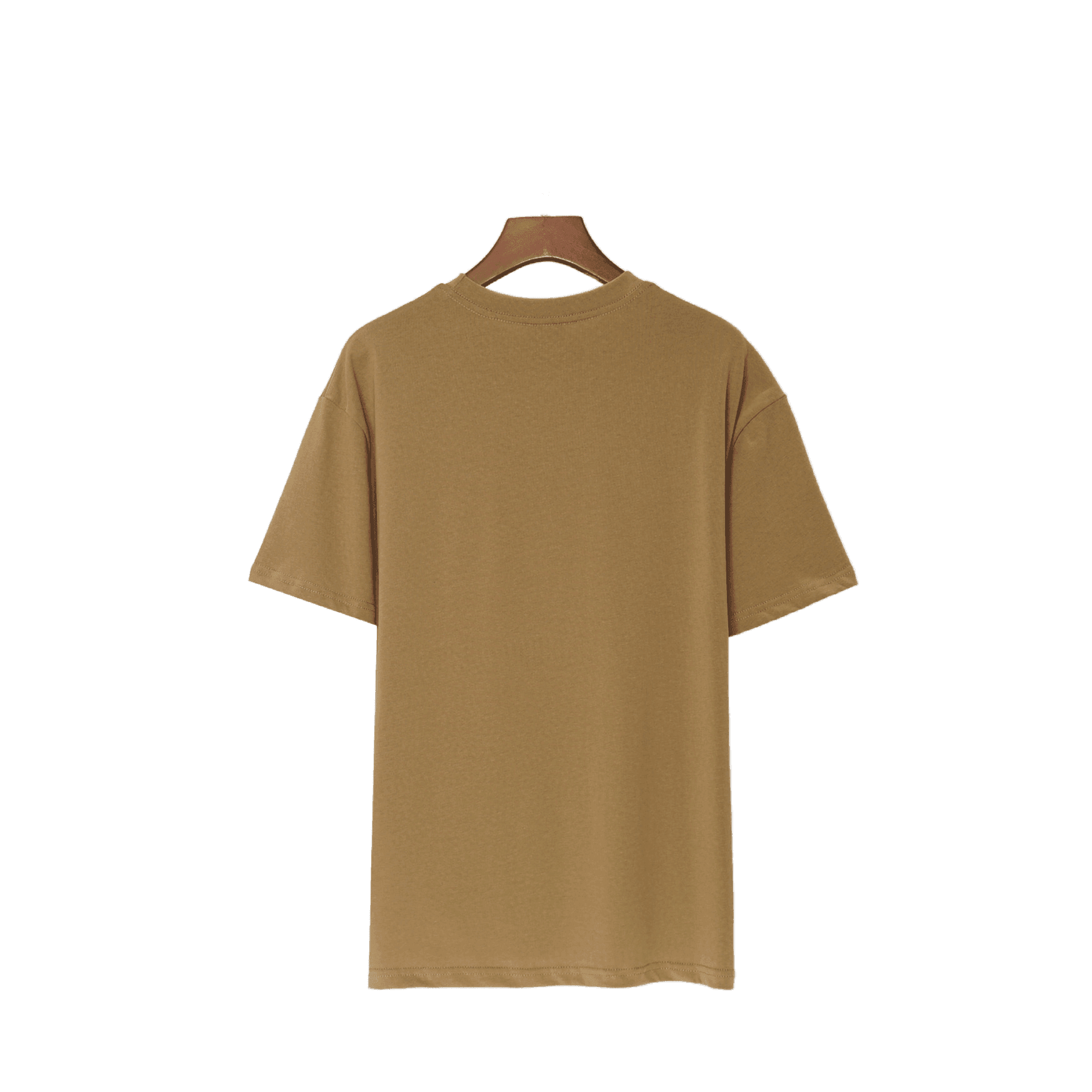 Burberry Collarless T-Shirt | Beige Cotton Crew Neck - Luxury Essential