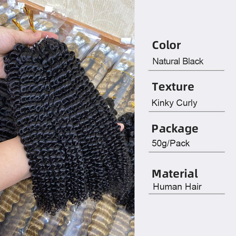 Real Human Hair Crochet Wigs Burmese Curly Extensions