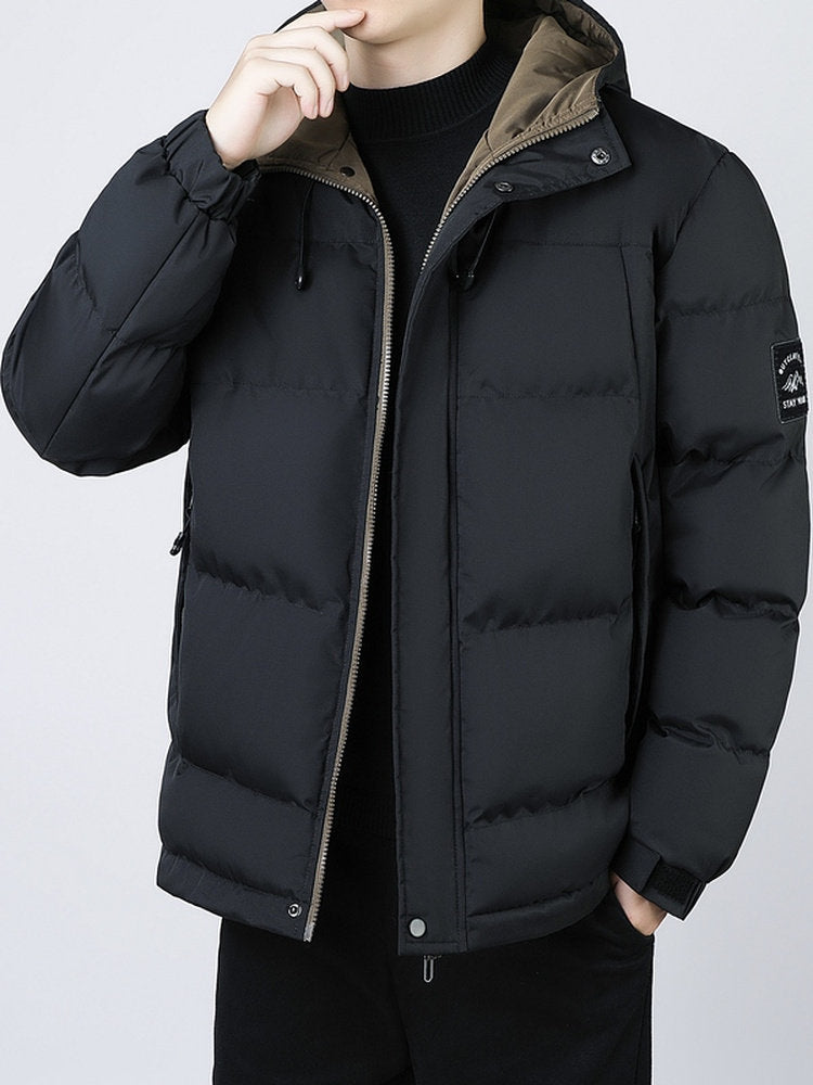 Mens Windproof Thermal Winter Jacket