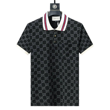Gucci Black Collar T-Shirt – Premium Cotton Luxury Tee