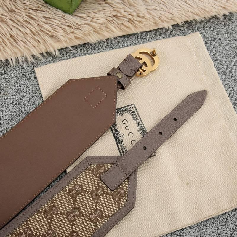Gucci GG-buckle canvas Women belt &