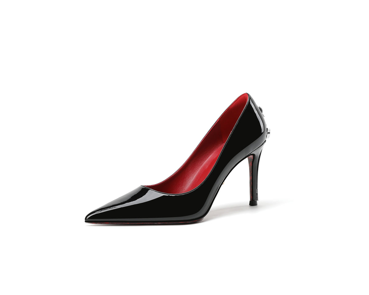 Womens Stiletto High Heels Pointed Toe Sword Design
