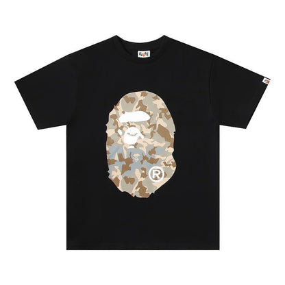 BATHING APE MEN T-SHIRT BAPE X HOT WHEELS APE HEAD TEE Black T-Shirt