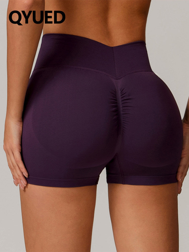 Seamless High-Waisted Yoga Shorts for Women