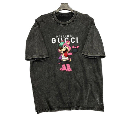 Gucci T-Shirt Smoke Black – Luxury Cotton Crew Neck Tee