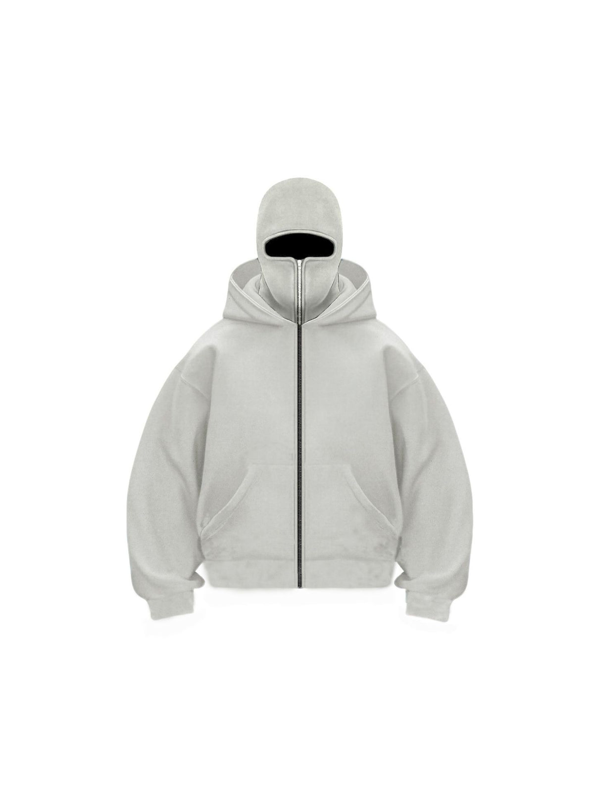 Double Layer Hooded Zipper Sweatshirt