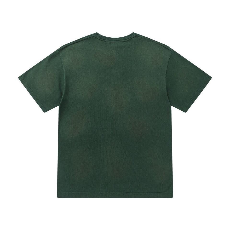 Amiri Lion Green T-Shirt Without Collar
