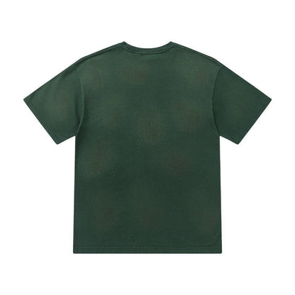Amiri Lion Green T-Shirt Without Collar
