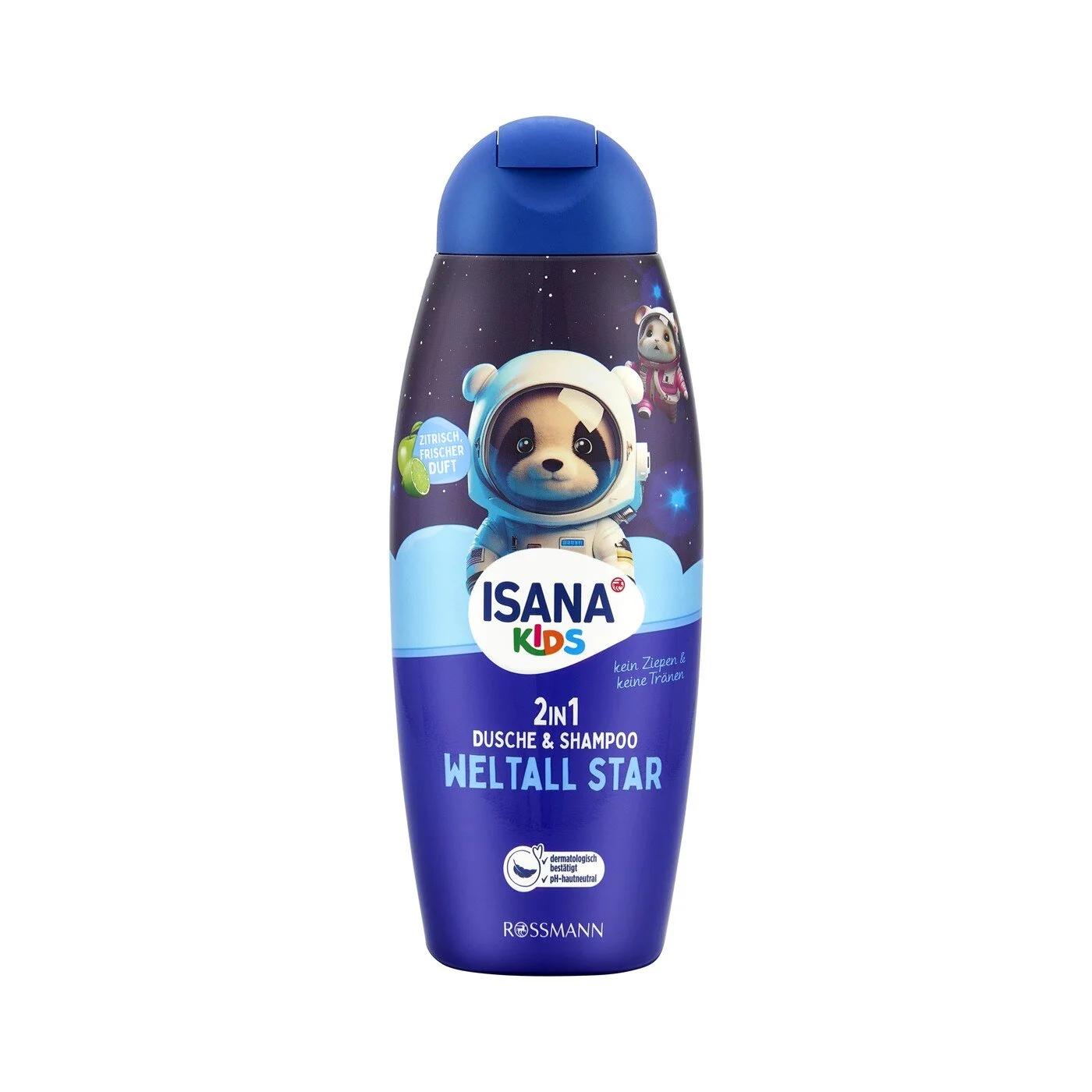 Isana Kids 2-in-1 Shower Gel &amp; Shampoo for Gentle Cleansing 300 ml
