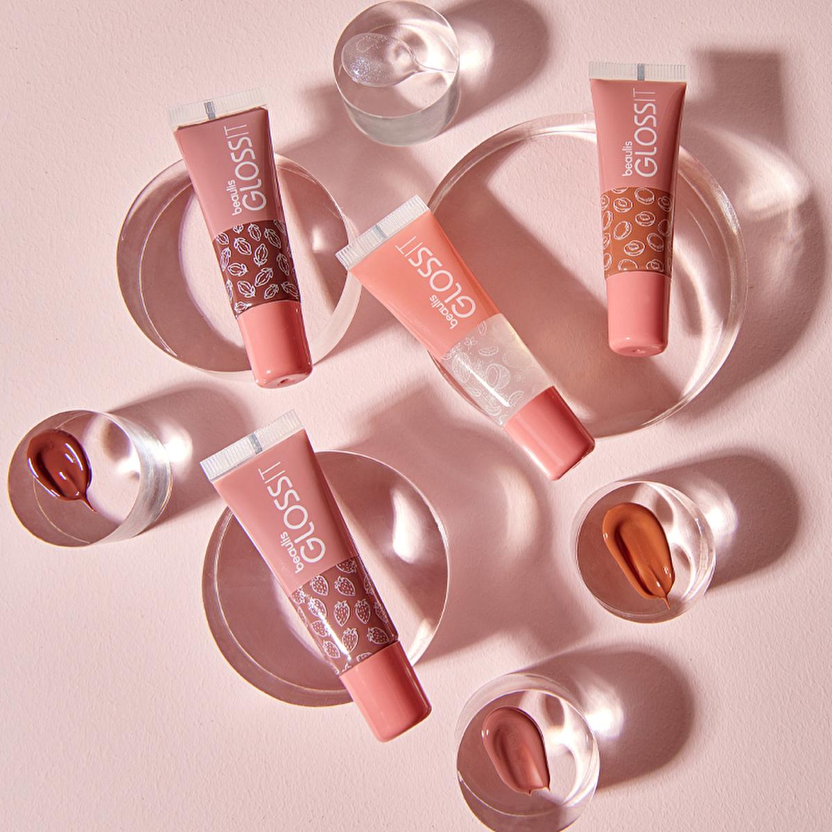 Beaulis Coconut Lip Gloss &amp; Balm - Moisturizing, Shiny Lips with Fruit Extracts