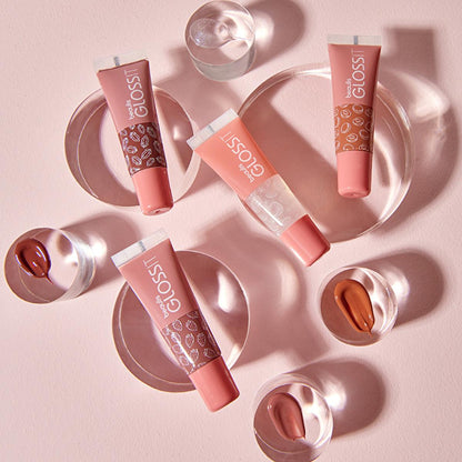 Beaulis Coconut Lip Gloss &amp; Balm - Moisturizing, Shiny Lips with Fruit Extracts