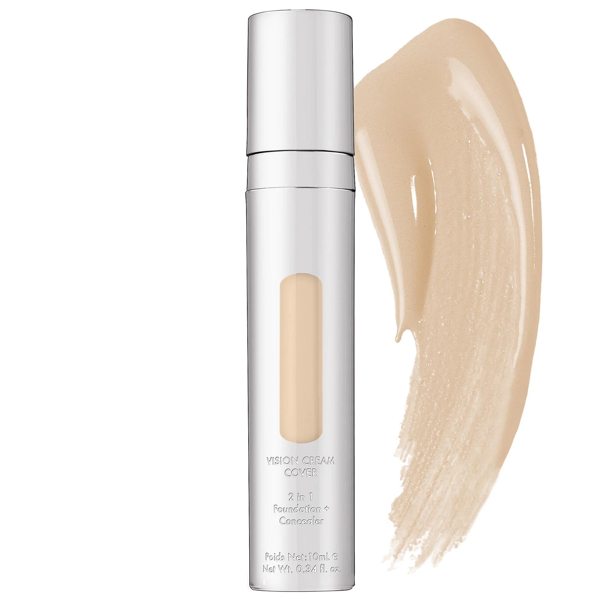 Vision Cream Cover Adjustable Foundation &amp; Concealer - Natural Finish, Vegan &amp; Cruelty-Free Makeup