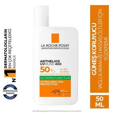 La Roche-Posay Anthelios Oil Control Facial Sunscreen SPF 50+ - UVA/UVB Protection for Oily &amp; Sensitive Skin, Non-Comedogenic, Matte Finish