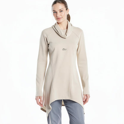 Marc New York Performance Womens Shark Bite Cowl Neck Tunic, Small
