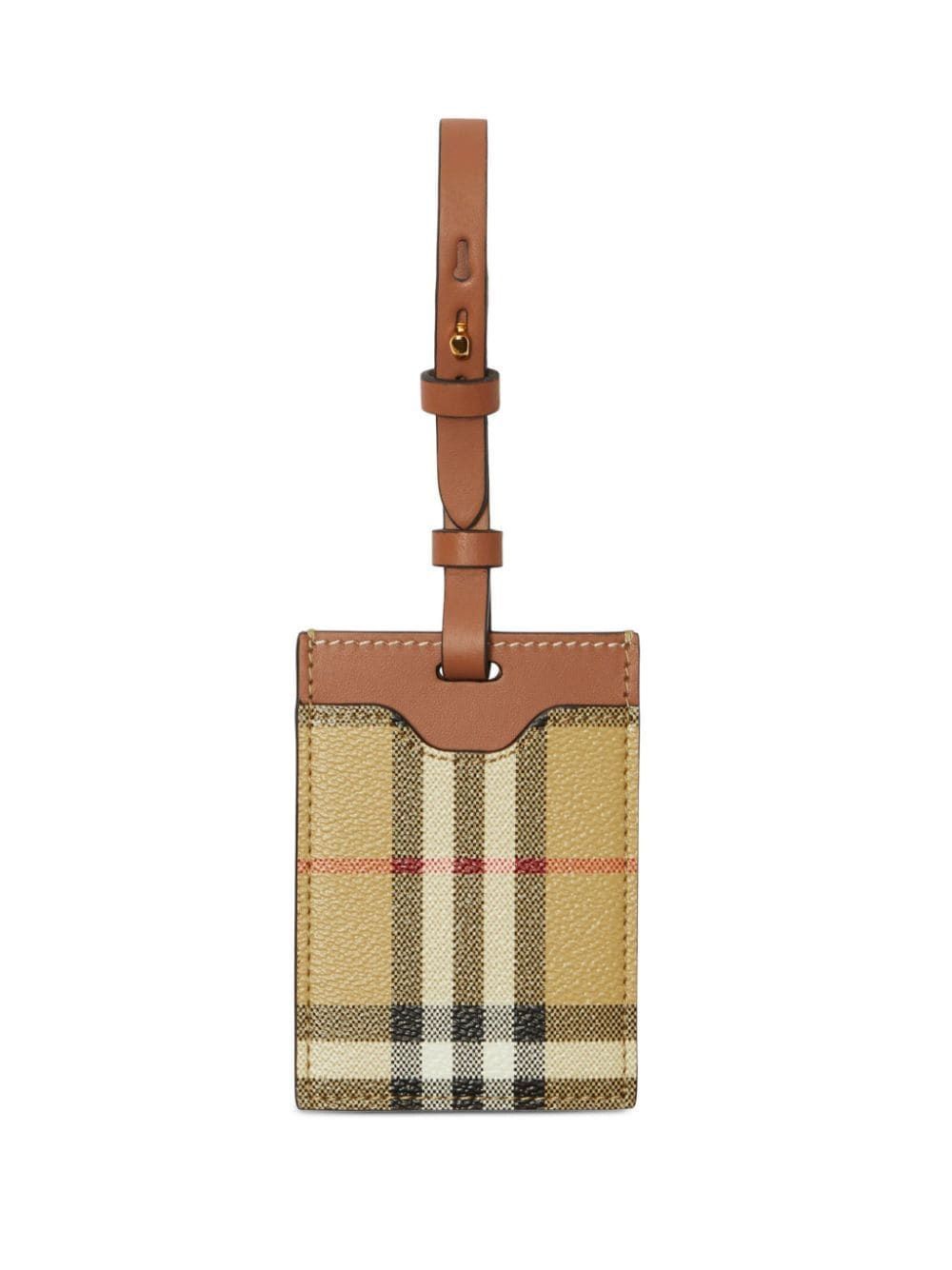 BURBERRY Mini Equestrian Knight Leather Cardholder