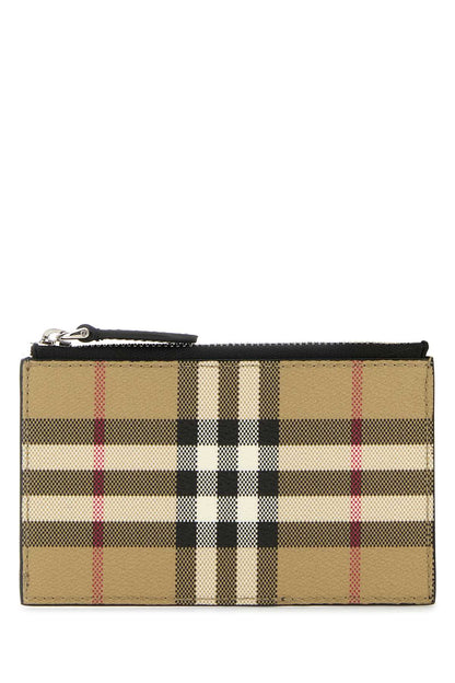 BURBERRY Mini Printed Canvas Card Holder for Men