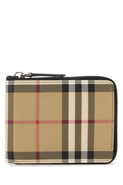 BURBERRY Printed Canvas Mini Wallet for Men