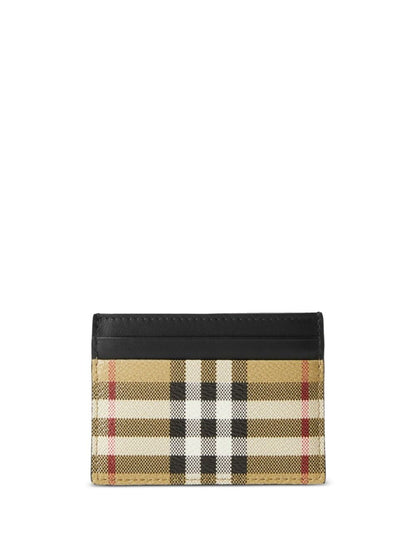 BURBERRY Printed Canvas Mini Card Holder