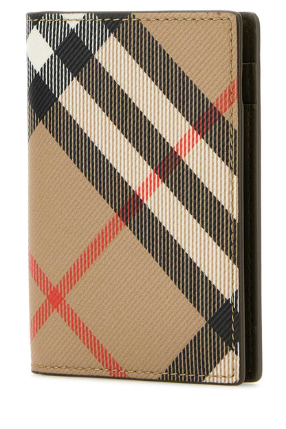 BURBERRY Printed E-Canvas Mini Card Holder