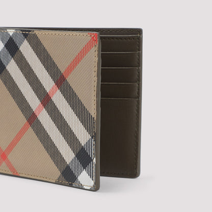BURBERRY Check Bifold Wallet